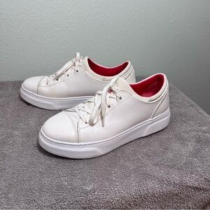 Samuel Hubbard Flight White Leather Platform Sneakers Women’s 8.5 M Portugal